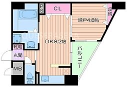 プリムローズアヴェニュー 1DKの間取図画像