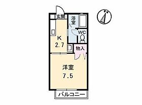 ディアス下小川 A0202 ｜ 岡山県倉敷市児島小川２丁目1-13（賃貸アパート1K・2階・24.85㎡） その2