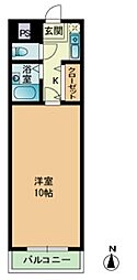 アイレックス南天神 1Kの間取図画像