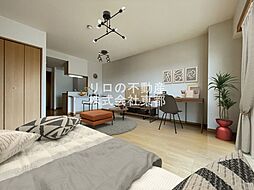 モンテヴェルデＮ−1 7階1Kのリビング/ダイニング