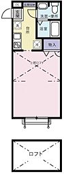 CherryCourt 1Kの間取図画像