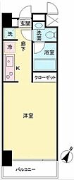 グレンパーク秋葉原イースト ワンルームの間取図画像