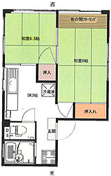 南銀ビル 4階2Kの間取り