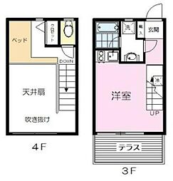 エスパス 1LKの間取図画像
