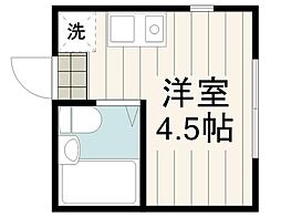 シャンテ東日暮里 ワンルームの間取図画像
