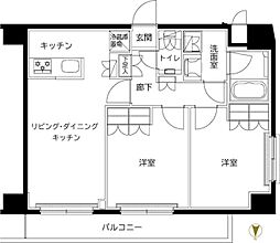 ルーブル東武練馬弐番館 2LDKの間取図画像