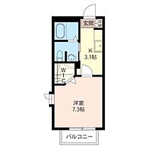 エスポワール 00205 ｜ 神奈川県大和市鶴間２丁目11-16（賃貸アパート1K・2階・26.25㎡） その2