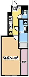 HousekulHY-4 1Kの間取図画像