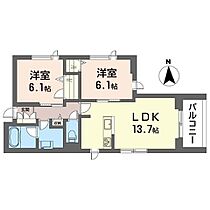 ルノンマルミ 00301 ｜ 神奈川県横須賀市内川新田字庚申下1076-1、1077番1、1084番5（賃貸マンション2LDK・3階・57.87㎡） その2