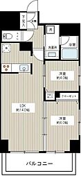 ドマーニ両国 2LDKの間取図画像
