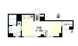 LUMIERE南品川A ワンルームの間取図画像