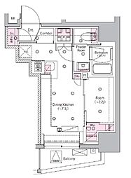 シーフォルム板橋3 8階1DKの間取り