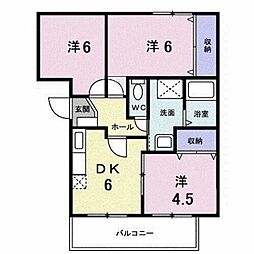 エンパス 3DKの間取図画像