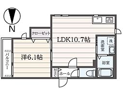 間取図画像 1LDK
