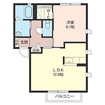 クレールＤ 00101 ｜ 埼玉県桶川市大字上日出谷1128-5（賃貸アパート1LDK・1階・46.80㎡） その2