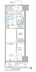 パークアクシス品川天王洲アイル 2LDKの間取図画像