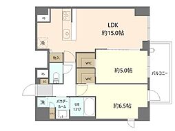 ダーシャモリ 4階2LDKの間取り