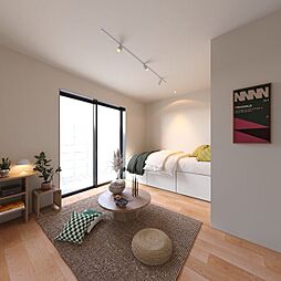 JR山手線 大崎駅 徒歩10分の賃貸テラスハウス 1階ワンルームのリビング/ダイニング