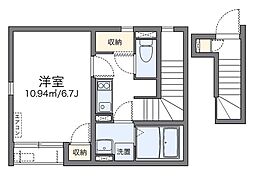 レオネクスト向台 1Kの間取図画像