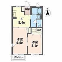 ハイツ・タカＱ 103 ｜ 岩手県奥州市水沢字聖天61-6（賃貸アパート2K・1階・40.00㎡） その2