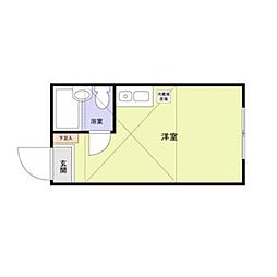 ダイヤモンドビル東日本橋第3 ワンルームの間取図画像