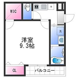 フジパレス岸和田駅北 1Kの間取図画像