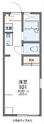 レオパレスソレーユ 1Kの間取図画像