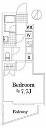 ジェノヴィア西川口 1Kの間取図画像
