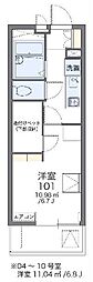 レオパレス沼南7 1Kの間取図画像