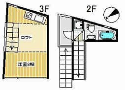 ハウス・ホンマチ ワンルームの間取図画像