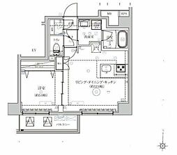 ベルシードアルファ押上イースト 4階1LDKの間取り