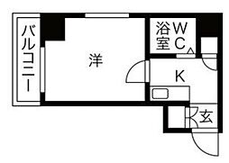 ダイホープラザ千駄木 1Kの間取図画像