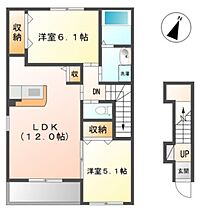 静岡県伊豆の国市奈古谷（賃貸アパート2LDK・2階・55.01㎡） その2