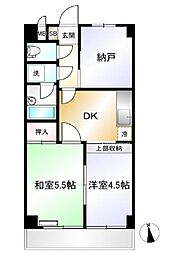 シャトル萩山 2SDKの間取図画像