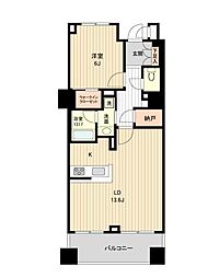 HF銀座レジデンスEAST 1LDKの間取図画像