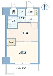ライオンズマンション相模原第3 1DKの間取図画像