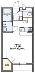 レオパレスバルミィウインド 1Kの間取図画像