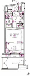 ベルシードステアー西早稲田 1LDKの間取図画像
