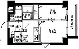 サンレジデンス西小岩 1LDKの間取図画像