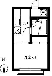 コロニアルハイツ 1Kの間取図画像