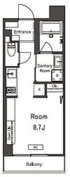BelleviageShinnakano 1Kの間取図画像