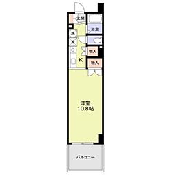 あすかビル 1Kの間取図画像