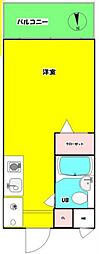 スカイコート新宿6 ワンルームの間取図画像