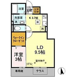 ファミーリエ2 1LDKの間取図画像
