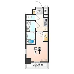 Osaka Metro長堀鶴見緑地線 大正駅 徒歩3分の賃貸マンション 7階1Kの間取り