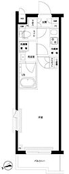 ルーブル武蔵新城七番館 1Kの間取図画像