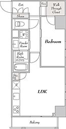 MYRIA RESIDENCE Komagome 4階1LDKの間取り