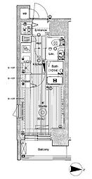 ガーラ・グランディ北池袋 1Kの間取図画像