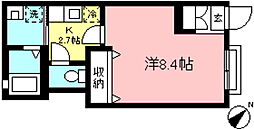 ハビテーション桜上水3 1Kの間取図画像