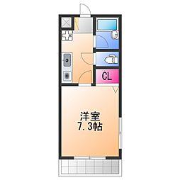 グランヴィラ・K 1Kの間取図画像